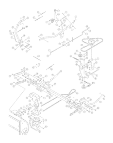 Attachment / Oem-190-032 Snow Thrower (2007) / Driveandhandle Assembly Diagram and Parts List for 13A1762F729 2007 Yard Machines Lawn Tractor